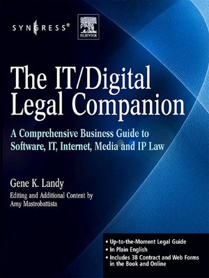 cover image of The IT / Digital Legal Companion